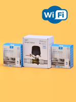 Беспроводная Wi-Fi система защиты от протечки воды ArmaControl -4 (с двумя универсальными WIFi приводами и 3 шт. WiFi датчиками протечки)
