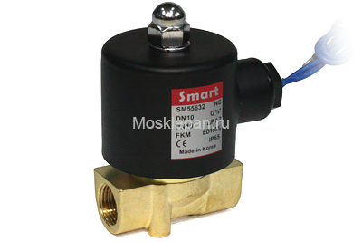 Клапан электромагнитный SMART SM-33609 НЗ PN 10 бар DN4 G ⅜" DC12V